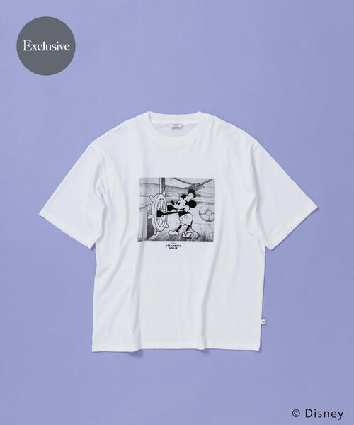 Disney(ディズニー)の「別注/Disney/フロッキープリントTシャツ(Tシャツ/カットソー・メンズ・ホワイト・LARGE/MEDIUM)」の1枚目の写真