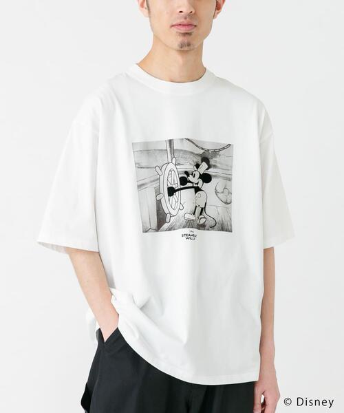 Disney(ディズニー)の「別注/Disney/フロッキープリントTシャツ(Tシャツ/カットソー・メンズ・ホワイト・LARGE/MEDIUM)」の2枚目の写真
