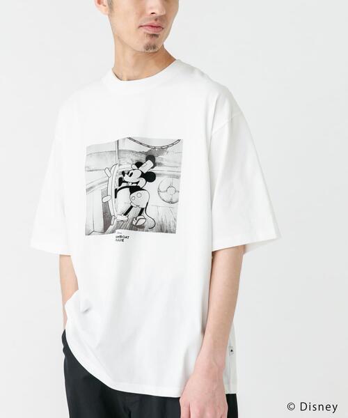 Disney(ディズニー)の「別注/Disney/フロッキープリントTシャツ(Tシャツ/カットソー・メンズ・ホワイト・LARGE/MEDIUM)」の3枚目の写真