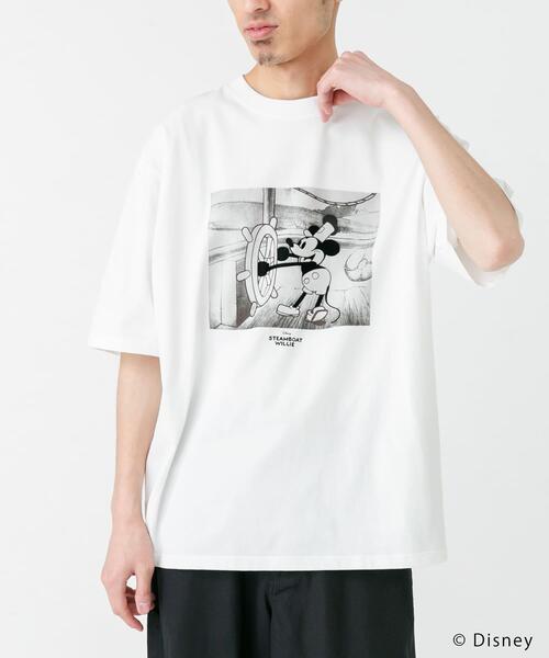 Disney(ディズニー)の「別注/Disney/フロッキープリントTシャツ(Tシャツ/カットソー・メンズ・ホワイト・LARGE/MEDIUM)」の4枚目の写真