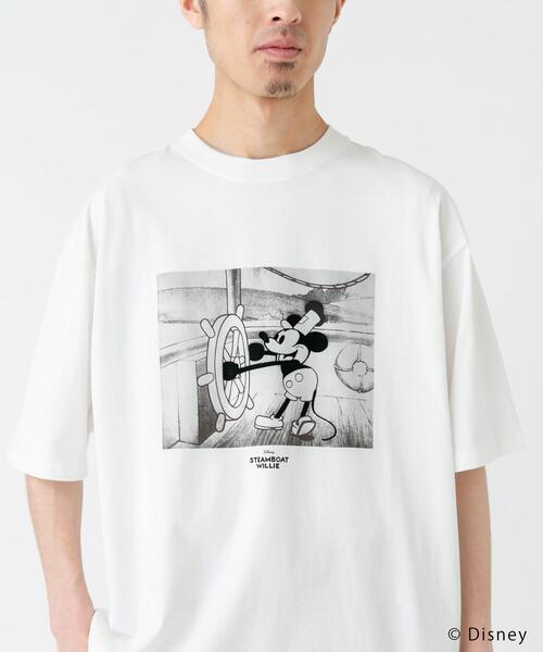 Disney(ディズニー)の「別注/Disney/フロッキープリントTシャツ(Tシャツ/カットソー・メンズ・ホワイト・LARGE/MEDIUM)」の5枚目の写真