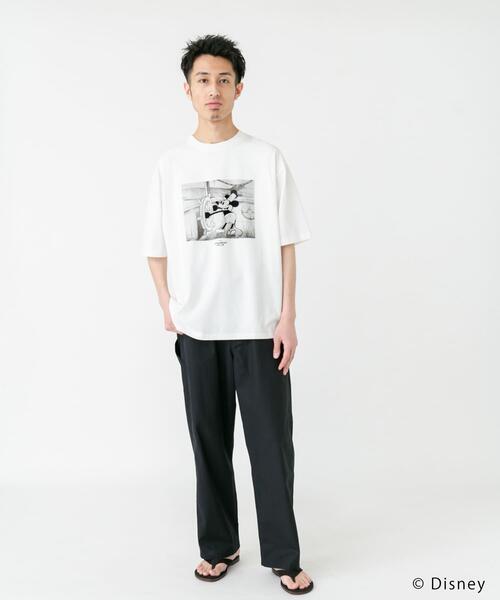 Disney(ディズニー)の「別注/Disney/フロッキープリントTシャツ(Tシャツ/カットソー・メンズ・ホワイト・LARGE/MEDIUM)」の6枚目の写真