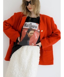 WOOL OVERSIZED TWEED JACKET
