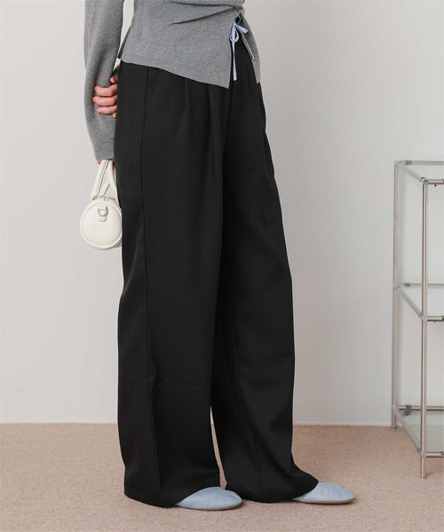 titivate(ティティベイト)の「ウエストレイヤードストレートパンツ(その他パンツ・レディース・ブラック/ベージュ/チャコール/ブラック系その他・M)」の21枚目の写真