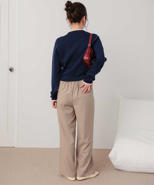 titivate(ティティベイト)の「ウエストレイヤードストレートパンツ(その他パンツ・レディース・ブラック/ベージュ/チャコール/ブラック系その他・M)」の8枚目の写真