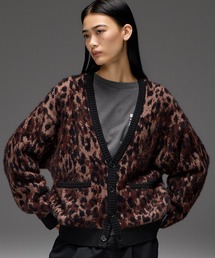 X-girl | LEOPARD SHAGGY KNIT CARDIGAN(カーディガン/ボレロ)