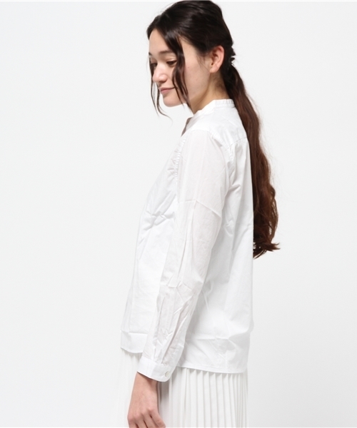 MYSELF ABAHOUSE（マイセルフアバハウス）の「ﾊﾞﾝﾄﾞｶﾗｰｼｬﾂ（シャツ/ブラウス・レディース・ネイビー/ブルー/ホワイト・SMALL/MEDIUM）」の10枚目の写真