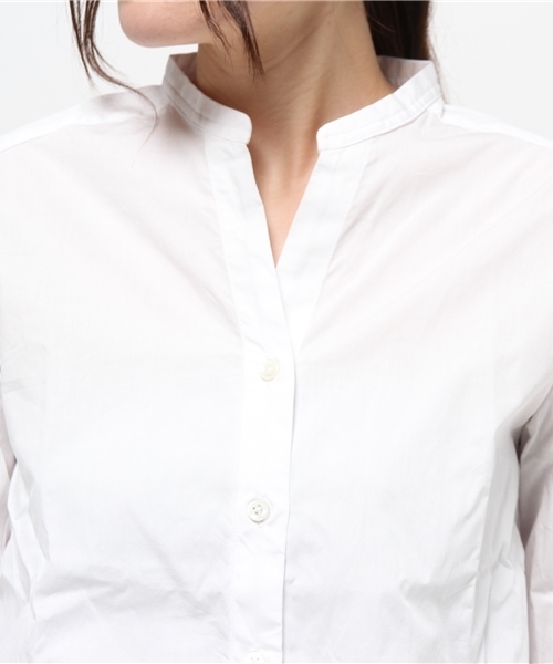 MYSELF ABAHOUSE（マイセルフアバハウス）の「ﾊﾞﾝﾄﾞｶﾗｰｼｬﾂ（シャツ/ブラウス・レディース・ネイビー/ブルー/ホワイト・SMALL/MEDIUM）」の4枚目の写真