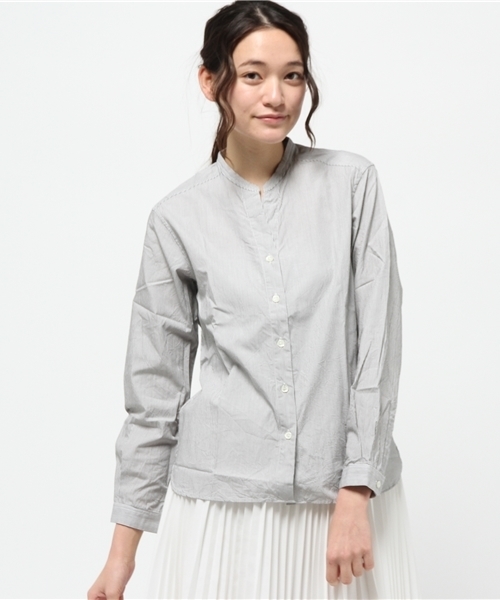 MYSELF ABAHOUSE（マイセルフアバハウス）の「ﾊﾞﾝﾄﾞｶﾗｰｼｬﾂ（シャツ/ブラウス・レディース・ネイビー/ブルー/ホワイト・SMALL/MEDIUM）」の17枚目の写真