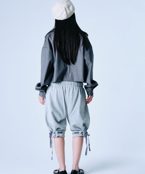 twins(nemne store)(ツインズ)の「2-Way Ribbon Half Pants(その他パンツ・レディース・Navy/グレー・SMALL/MEDIUM)」の7枚目の写真