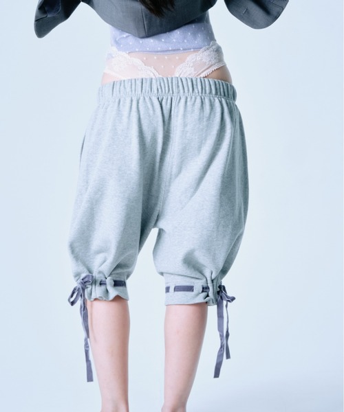 twins(nemne store)(ツインズ)の「2-Way Ribbon Half Pants(その他パンツ・レディース・Navy/グレー・SMALL/MEDIUM)」の8枚目の写真