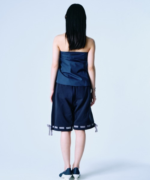 twins(nemne store)(ツインズ)の「2-Way Ribbon Half Pants(その他パンツ・レディース・Navy/グレー・SMALL/MEDIUM)」の12枚目の写真
