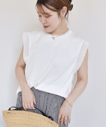 〈手洗い可能〉チュール コンビ フレンチ プルオーバー
