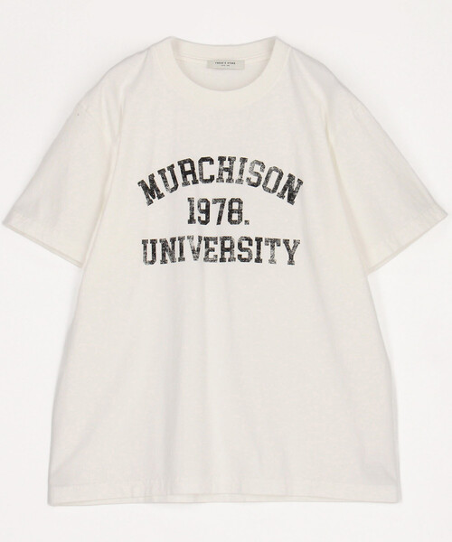 FREAK'S STORE(フリークスストア)の「vintage college logo TEE/ヴィンテージ カレッジロゴTシャツ(Tシャツ/カットソー・レディース・オフホワイト/オレンジ/イエロー・フリ-)」の12枚目の写真