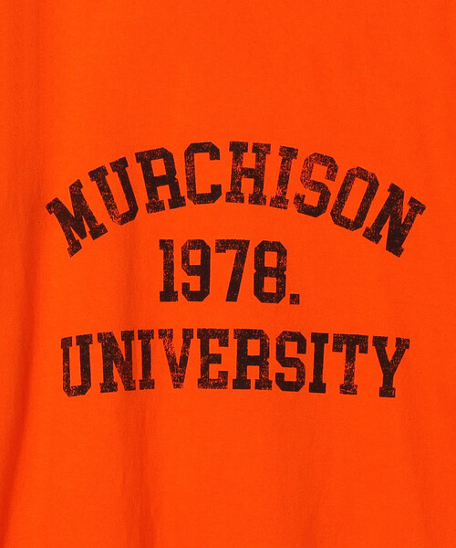 FREAK'S STORE(フリークスストア)の「vintage college logo TEE/ヴィンテージ カレッジロゴTシャツ(Tシャツ/カットソー・レディース・オフホワイト/オレンジ/イエロー・フリ-)」の18枚目の写真