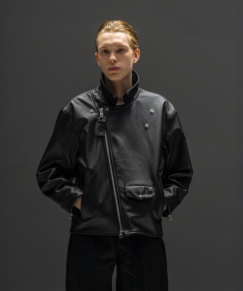 VANSON（ヴァンソン）の「＜VANSON × monkey time＞ダブル ライダース ジャケット（ライダースジャケット・メンズ・ブラック・L/M/S）」の3枚目の写真