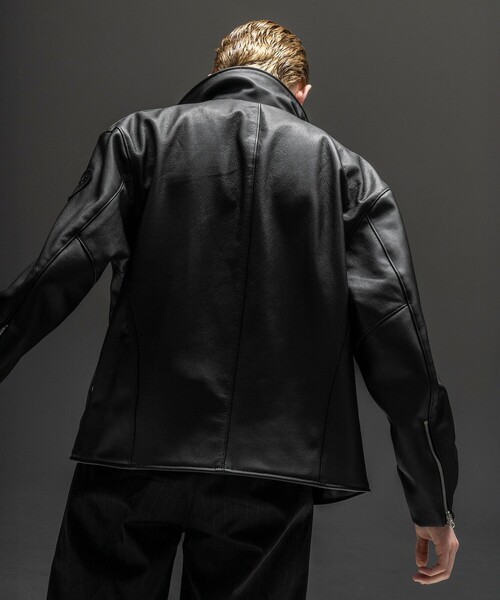 VANSON（ヴァンソン）の「＜VANSON × monkey time＞ダブル ライダース ジャケット（ライダースジャケット・メンズ・ブラック・L/M/S）」の4枚目の写真