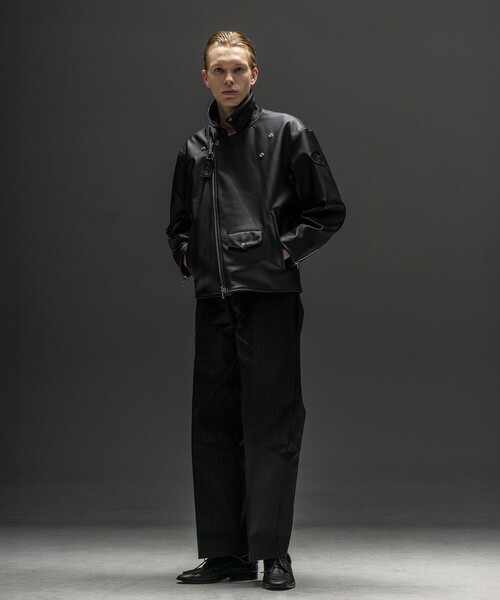 VANSON（ヴァンソン）の「＜VANSON × monkey time＞ダブル ライダース ジャケット（ライダースジャケット・メンズ・ブラック・L/M/S）」の5枚目の写真