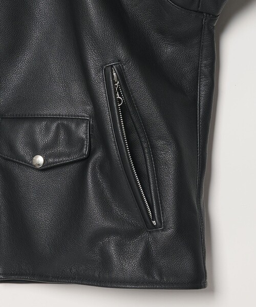 VANSON（ヴァンソン）の「＜VANSON × monkey time＞ダブル ライダース ジャケット（ライダースジャケット・メンズ・ブラック・L/M/S）」の13枚目の写真