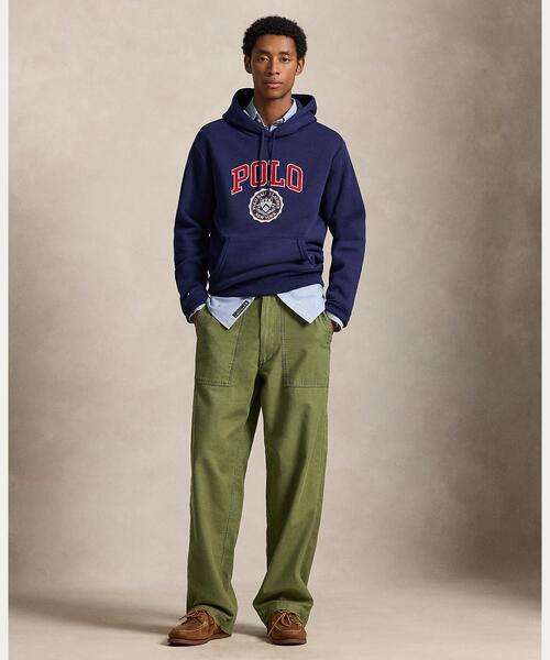 POLO RALPH LAUREN(ポロ ラルフ ローレン)の「ロゴ フリース フーディ(パーカー・メンズ・ネイビー系1・M/S/L)」の3枚目の写真