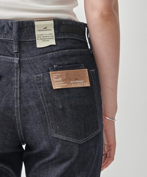YANUK（ヤヌーク）の「【YANUK/ヤヌーク】ANNETTE(Slim Straight) OWI（デニムパンツ・レディース・ダークインディゴブルー・23.0cm/24.0cm/25.0cm/26.0cm）」の7枚目の写真