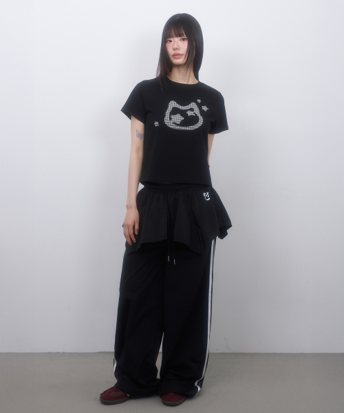 LMR(エルエムアール)の「レイヤードトラックナイロンスカートパンツBLACK(その他パンツ・レディース・ブラック・SMALL/MEDIUM)」の18枚目の写真