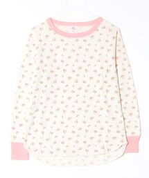 "04"≪JEMORGAN≫パックT ワッフル クレリック 花柄 長袖Tシャツ