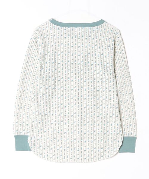 JEMORGAN(ジェーイーモーガン)の「"04"≪JEMORGAN≫パックT ワッフル クレリック 花柄 長袖Tシャツ(Tシャツ/カットソー・レディース・ブルー系2/ライラック系1/ピンク系1/ブルー系1・FREE)」の5枚目の写真