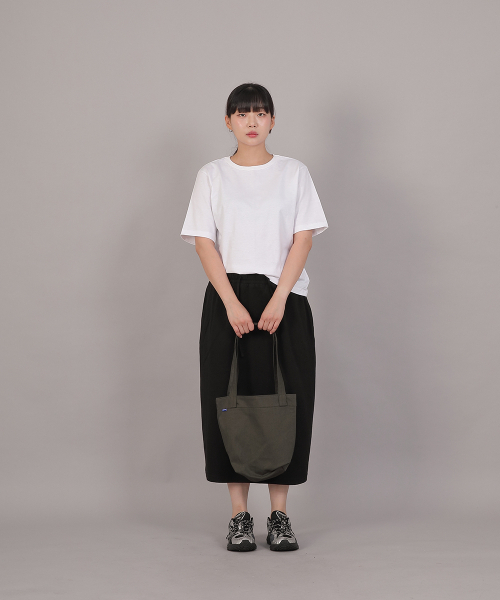 SAINTCREW（セントクルー）の「コットントラペーズポケットエコバッグ TPE-165 カーキM（エコバッグ/サブバッグ・レディース・その他・フリー）」の2枚目の写真