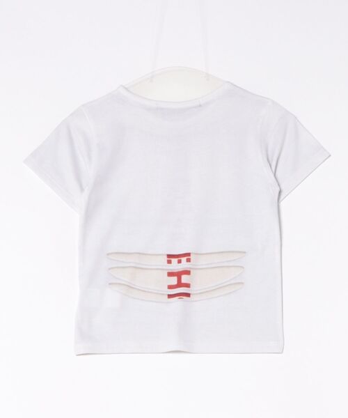 L.H.P(エルエイチピー)の「DOGMA EHKS/ドグマエークス/TROMPE-L'EIL SLASH C-Tee(Tシャツ/カットソー・レディース・ホワイト/ブラック・F)」の5枚目の写真
