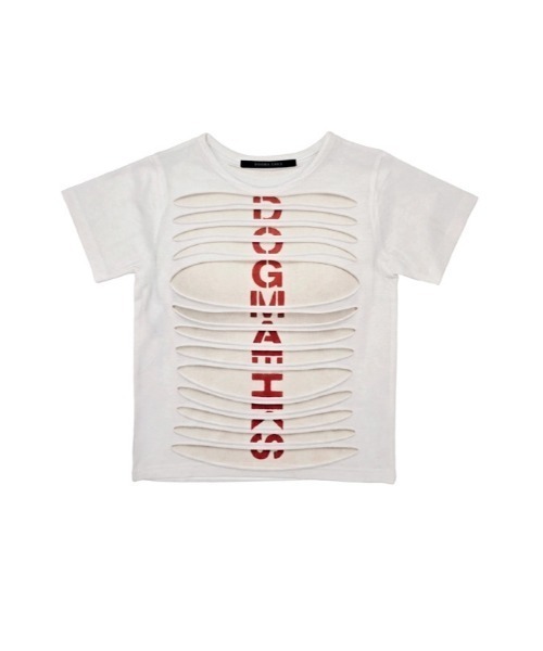 L.H.P(エルエイチピー)の「DOGMA EHKS/ドグマエークス/TROMPE-L'EIL SLASH C-Tee(Tシャツ/カットソー・レディース・ホワイト/ブラック・F)」の13枚目の写真