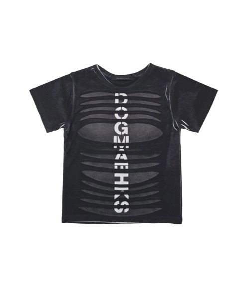 L.H.P(エルエイチピー)の「DOGMA EHKS/ドグマエークス/TROMPE-L'EIL SLASH C-Tee(Tシャツ/カットソー・レディース・ホワイト/ブラック・F)」の21枚目の写真