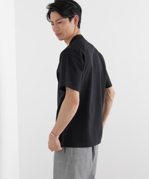 NANO universe(ナノユニバース)の「ジャケT(R) プレミアム クルーネック 半袖(Tシャツ/カットソー・メンズ・モカ/ライトグレー/ブラック/ホワイト・M/XL/S/L)」の6枚目の写真