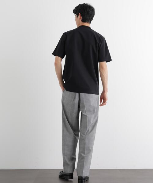 NANO universe(ナノユニバース)の「ジャケT(R) プレミアム クルーネック 半袖(Tシャツ/カットソー・メンズ・モカ/ライトグレー/ブラック/ホワイト・M/XL/S/L)」の11枚目の写真