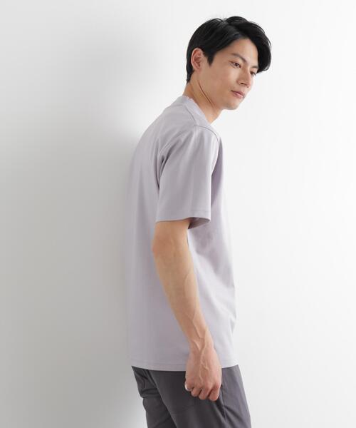 NANO universe(ナノユニバース)の「ジャケT(R) プレミアム クルーネック 半袖(Tシャツ/カットソー・メンズ・モカ/ライトグレー/ブラック/ホワイト・M/XL/S/L)」の14枚目の写真