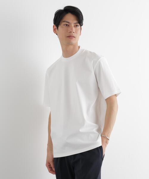 NANO universe(ナノユニバース)の「ジャケT(R) プレミアム クルーネック 半袖(Tシャツ/カットソー・メンズ・モカ/ライトグレー/ブラック/ホワイト・M/XL/S/L)」の19枚目の写真