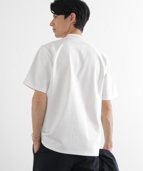 NANO universe(ナノユニバース)の「ジャケT(R) プレミアム クルーネック 半袖(Tシャツ/カットソー・メンズ・モカ/ライトグレー/ブラック/ホワイト・M/XL/S/L)」の20枚目の写真