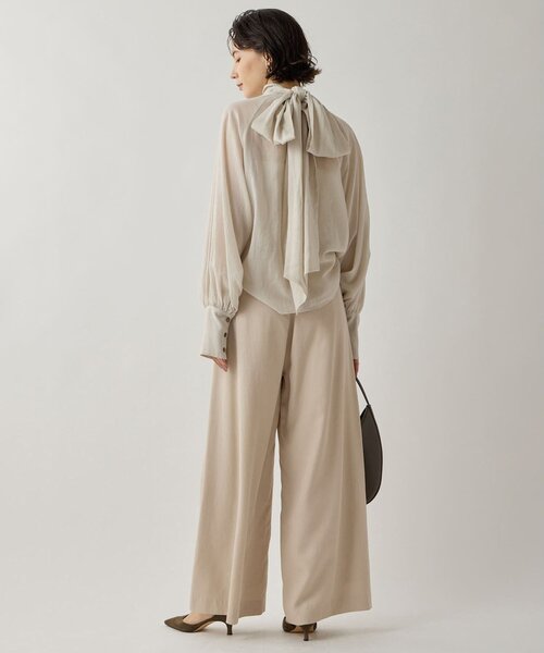 Whim Gazette（ウィムガゼット）の「ツイルストレートパンツ/セットアップ可（その他パンツ・レディース・ブラウン/ベージュ・36/38）」の15枚目の写真