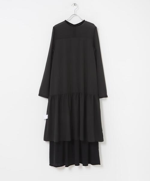 URBAN RESEARCH ROSSO WOMEN（アーバンリサーチ　ロッソ）の「シアードッキングベロアワンピース（ワンピース・レディース・ブラウン/ブラック・FREE）」の16枚目の写真