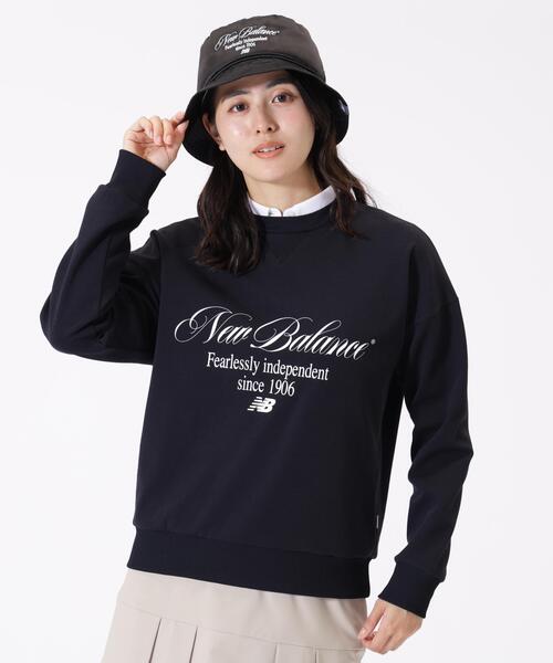 New Balance Golf（ニューバランスゴルフ）の「スウェット クルーネック プルオーバー (WOMENS)（スウェット・レディース・ホワイト/ブラック/ベージュ系その他2・LARGE/MEDIUM）」の4枚目の写真