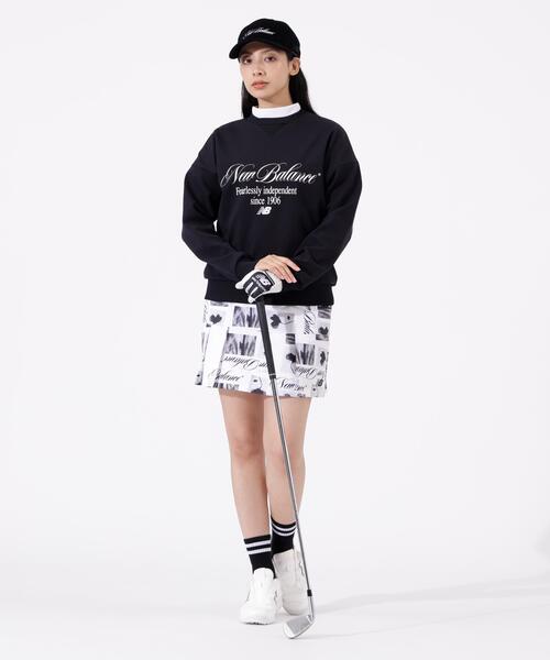 New Balance Golf（ニューバランスゴルフ）の「スウェット クルーネック プルオーバー (WOMENS)（スウェット・レディース・ホワイト/ブラック/ベージュ系その他2・LARGE/MEDIUM）」の9枚目の写真