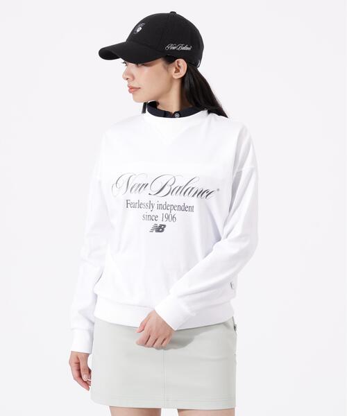 New Balance Golf（ニューバランスゴルフ）の「スウェット クルーネック プルオーバー (WOMENS)（スウェット・レディース・ホワイト/ブラック/ベージュ系その他2・LARGE/MEDIUM）」の18枚目の写真