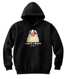 Moftique(モフティック) プルパーカー スウェット 裏毛 シロブンチョウ 鳥 ペット アニマル プリント トップス メンズ ユニセックス