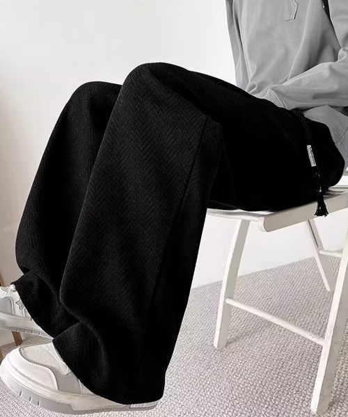 AsaAura(アサオーラ)の「ヘリンボーン柄イージーワイドパンツメンズ(その他パンツ・メンズ・ブラウン/チャコールグレー/ブラック・L/M)」の9枚目の写真