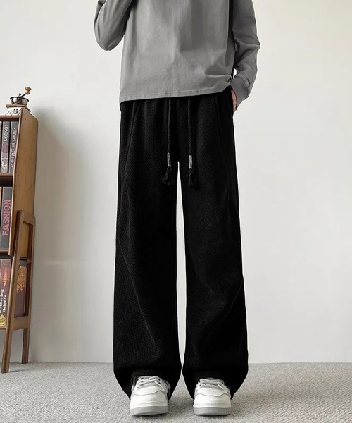 AsaAura(アサオーラ)の「ヘリンボーン柄イージーワイドパンツメンズ(その他パンツ・メンズ・ブラウン/チャコールグレー/ブラック・L/M)」の10枚目の写真