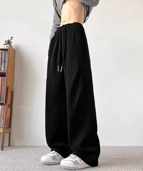 AsaAura(アサオーラ)の「ヘリンボーン柄イージーワイドパンツメンズ(その他パンツ・メンズ・ブラウン/チャコールグレー/ブラック・L/M)」の11枚目の写真