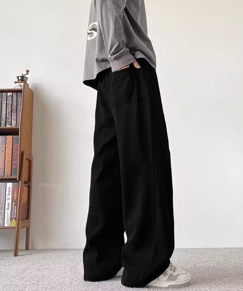 AsaAura(アサオーラ)の「ヘリンボーン柄イージーワイドパンツメンズ(その他パンツ・メンズ・ブラウン/チャコールグレー/ブラック・L/M)」の12枚目の写真