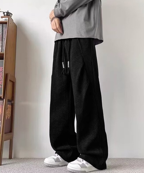 AsaAura(アサオーラ)の「ヘリンボーン柄イージーワイドパンツメンズ(その他パンツ・メンズ・ブラウン/チャコールグレー/ブラック・L/M)」の20枚目の写真