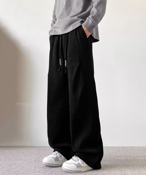 AsaAura(アサオーラ)の「ヘリンボーン柄イージーワイドパンツメンズ(その他パンツ・メンズ・ブラウン/チャコールグレー/ブラック・L/M)」の21枚目の写真