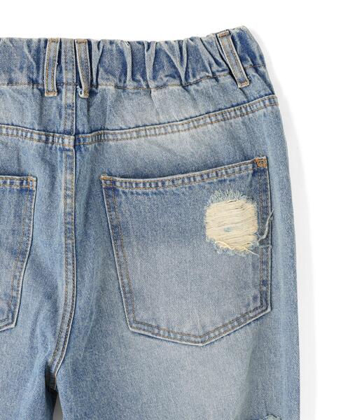 SIS(エスアイエス)の「SIS/エスアイエス/DAMAGE FLARE PANTS(デニムパンツ・レディース・ブラック/ブルー・M/L)」の11枚目の写真